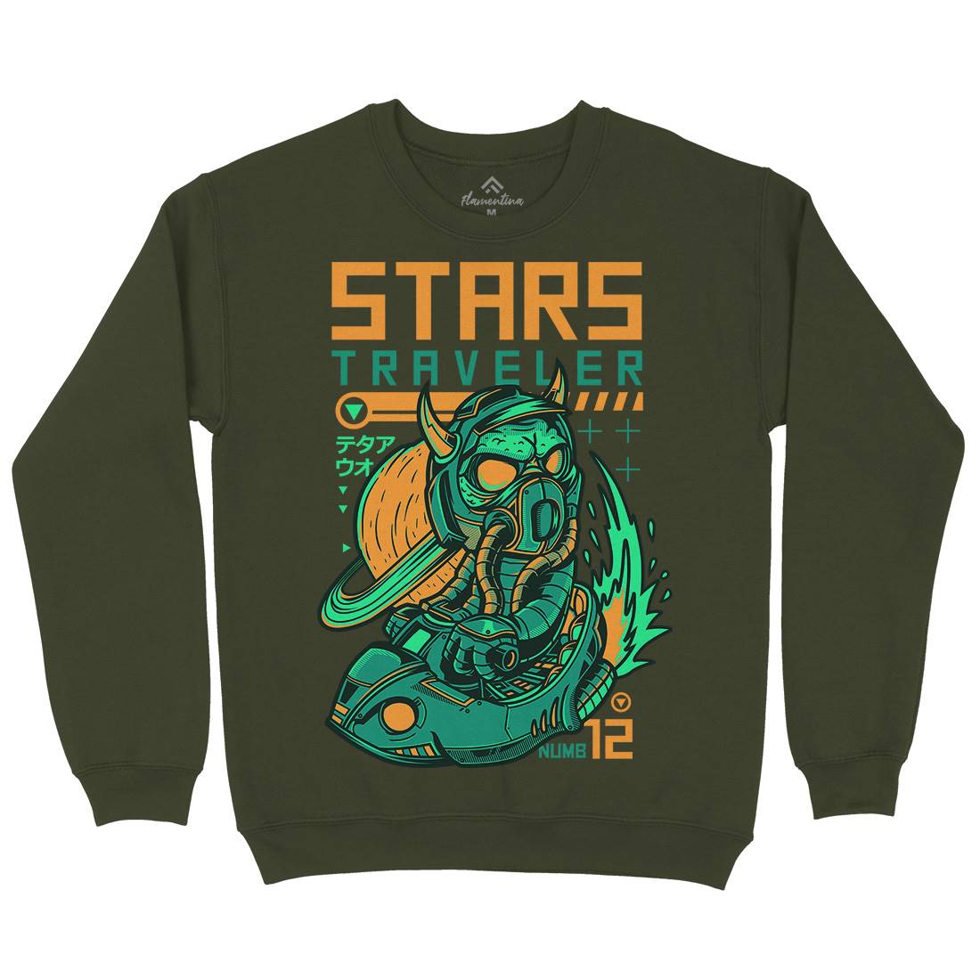 Stars Traveller Mens Crew Neck Sweatshirt Space D836