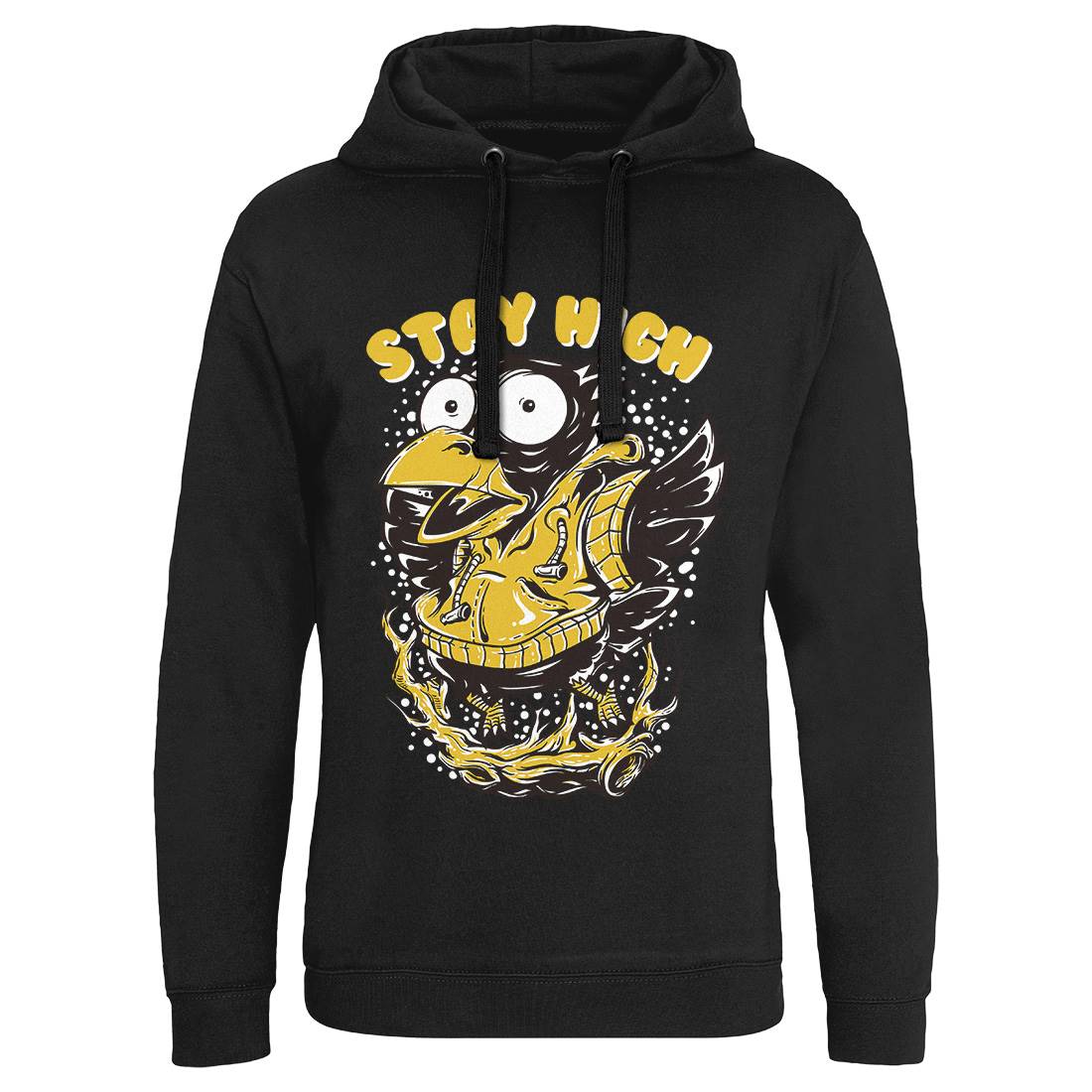 Stay High Bird Mens Hoodie Without Pocket Animals D837