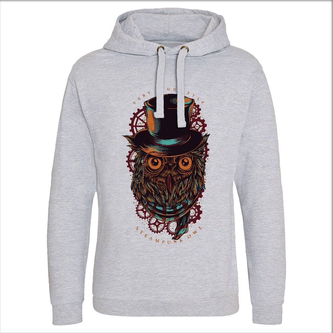 Owl Mens Hoodie Without Pocket Steampunk D838