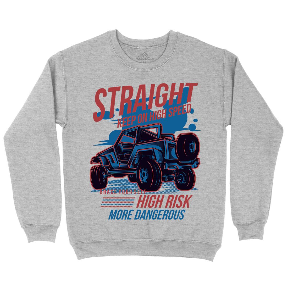 Straight Race Kids Crew Neck Sweatshirt Cars D839