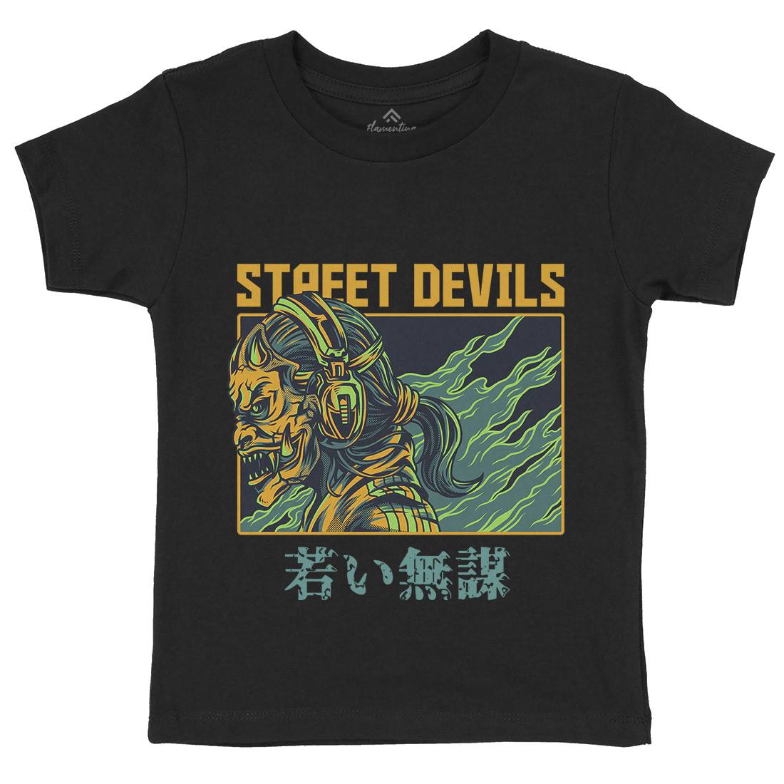 Street Devils Kids Crew Neck T-Shirt Horror D840