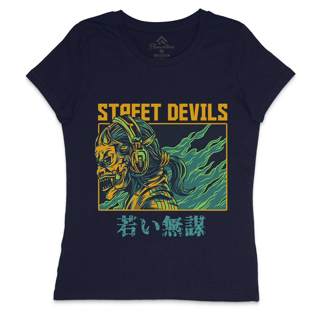 Street Devils Womens Crew Neck T-Shirt Horror D840