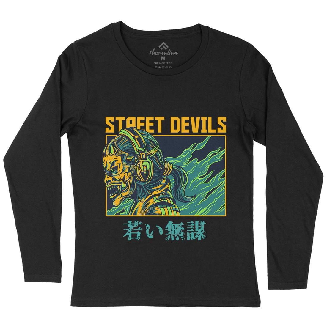 Street Devils Womens Long Sleeve T-Shirt Horror D840