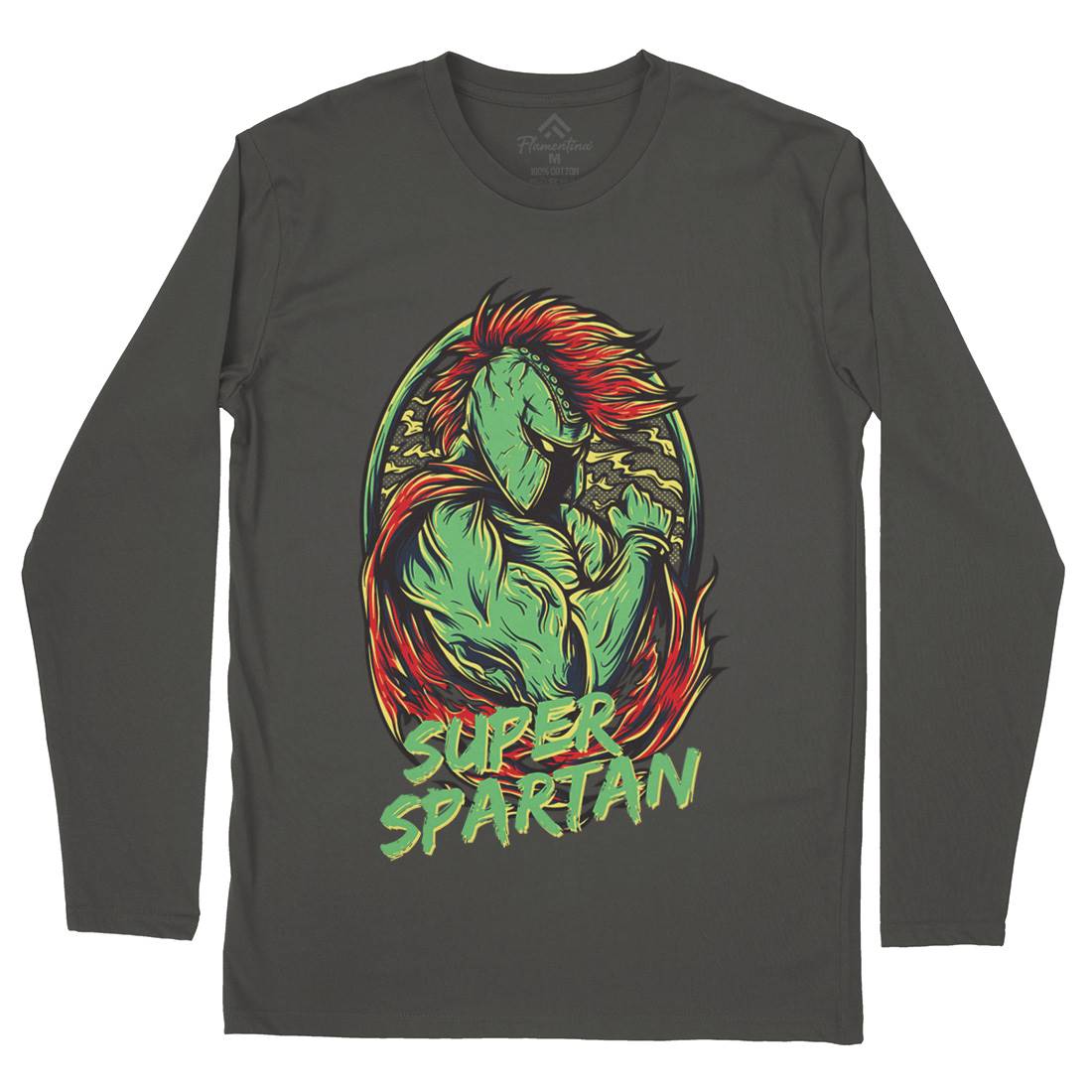 Super Spartan Mens Long Sleeve T-Shirt Warriors D843