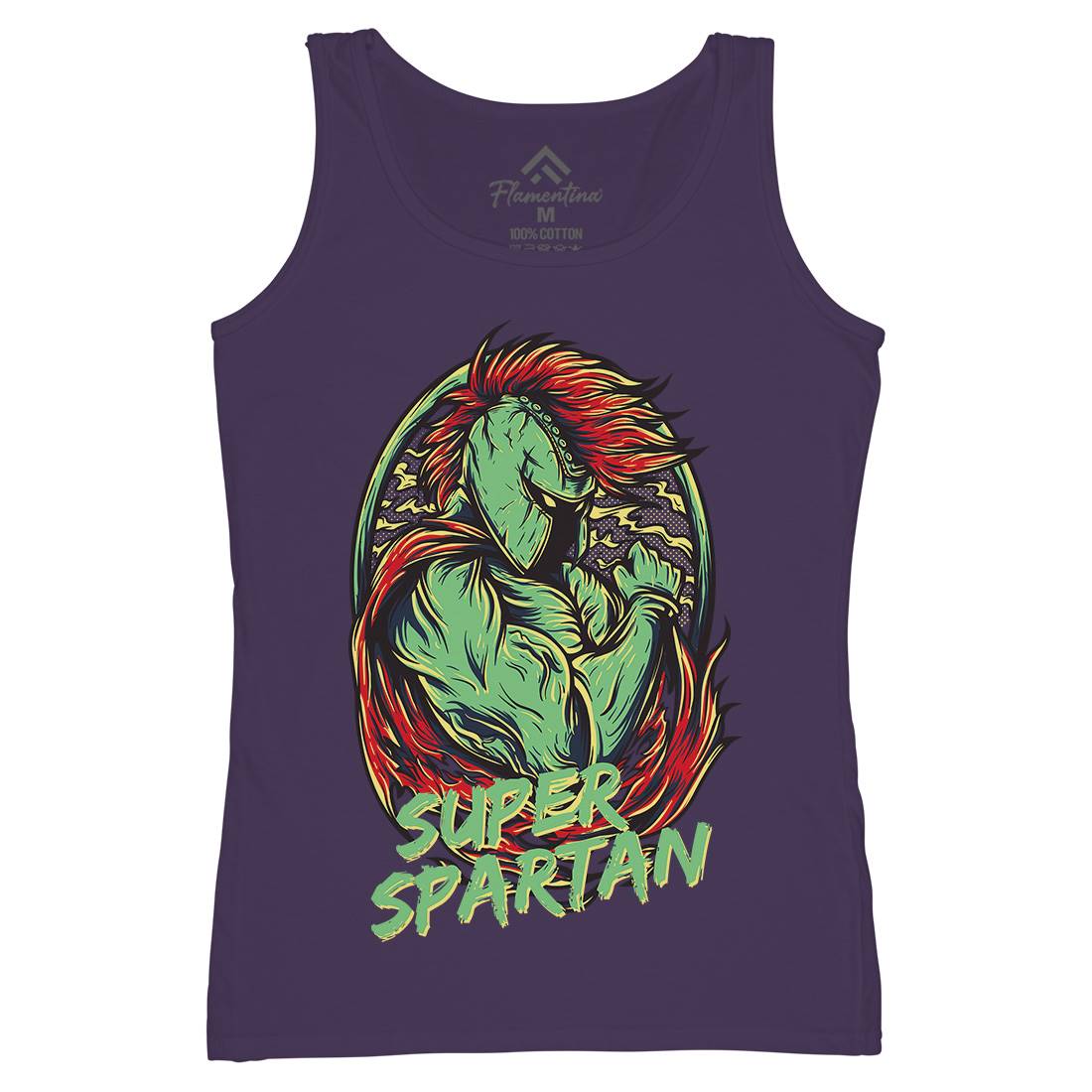 Super Spartan Womens Organic Tank Top Vest Warriors D843