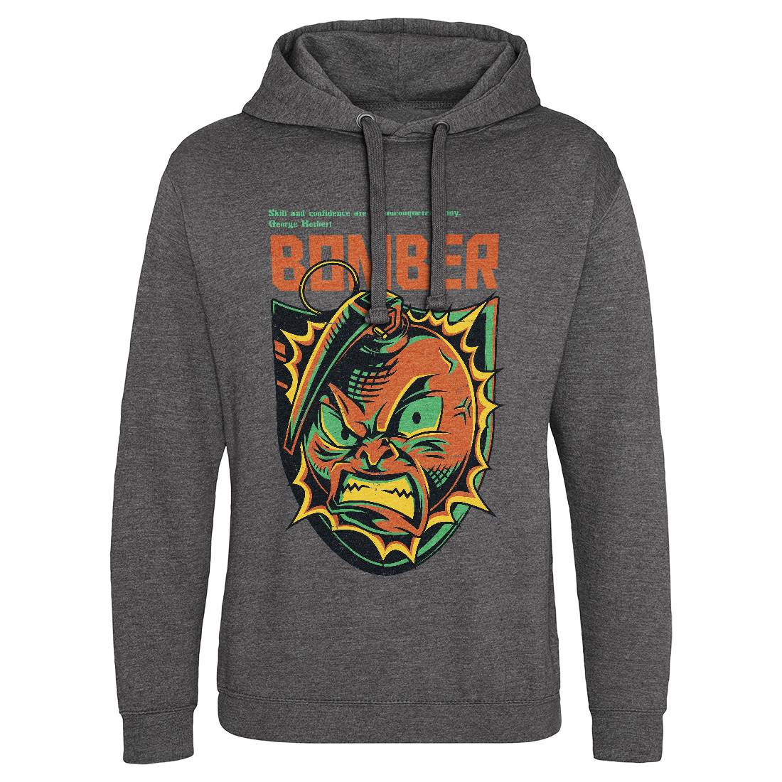 Bomber Grenade Mens Hoodie Without Pocket Army D846