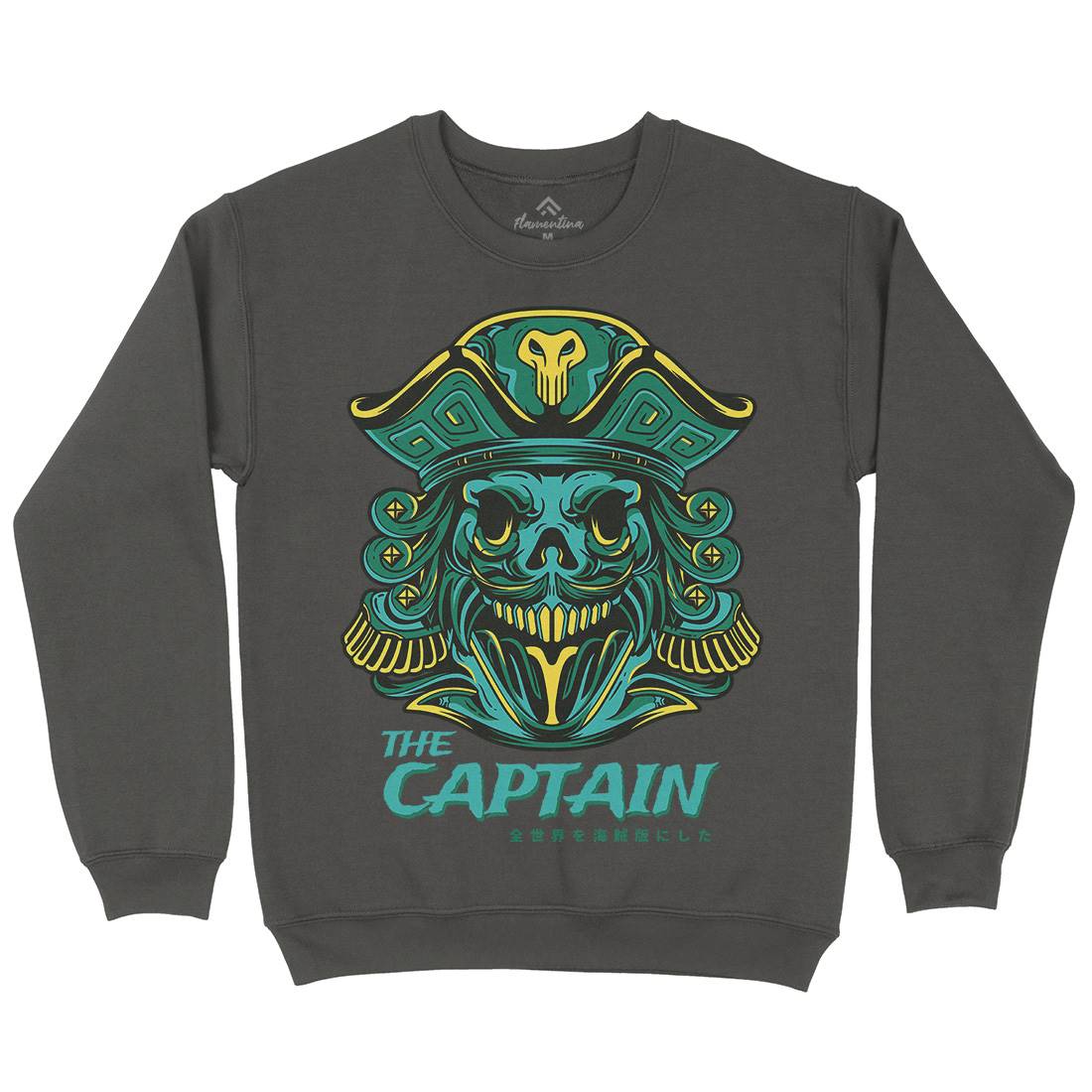 Captain Mens Crew Neck Sweatshirt Navy D847