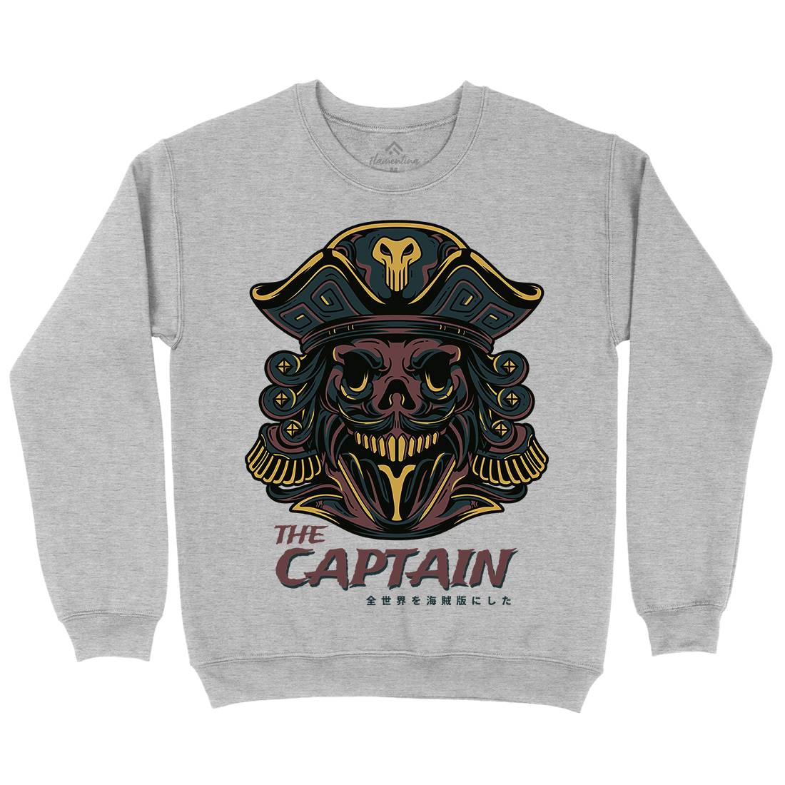 Captain Mens Crew Neck Sweatshirt Navy D847