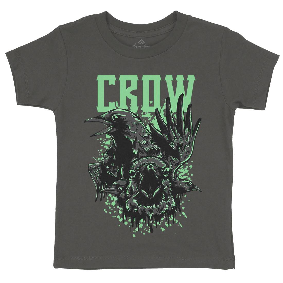 Crow Kids Crew Neck T-Shirt Horror D850