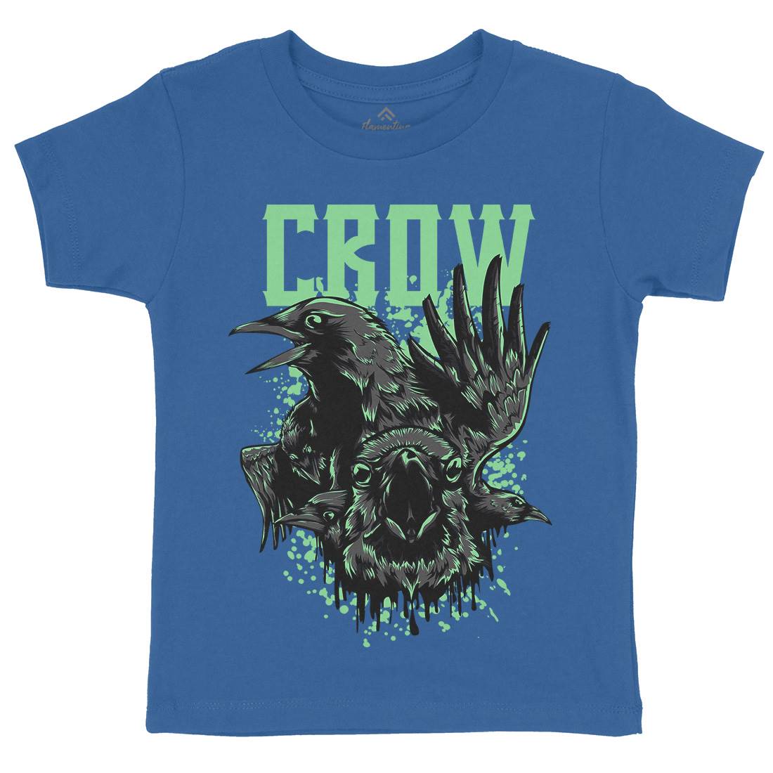 Crow Kids Organic Crew Neck T-Shirt Horror D850