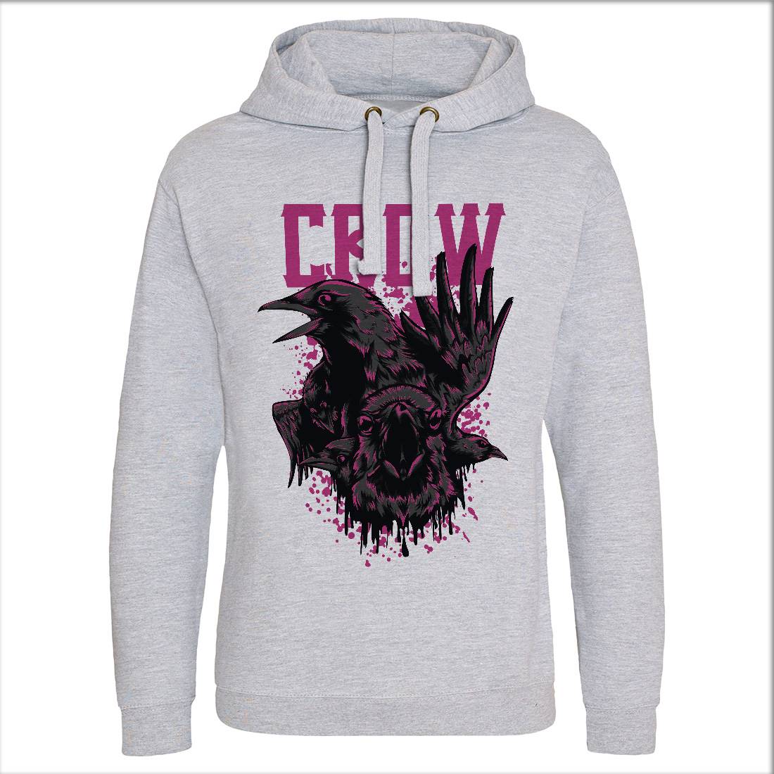 Crow Mens Hoodie Without Pocket Horror D850