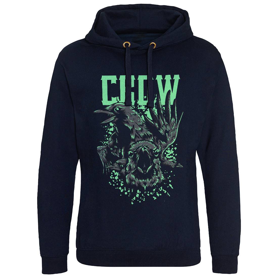 Crow Mens Hoodie Without Pocket Horror D850