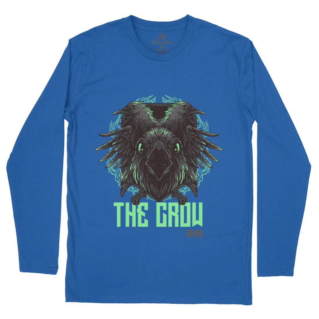 Crow Mens Long Sleeve T-Shirt Horror D851
