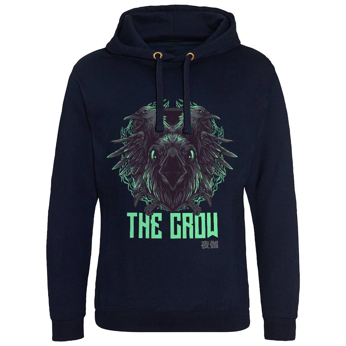 Crow Mens Hoodie Without Pocket Horror D851