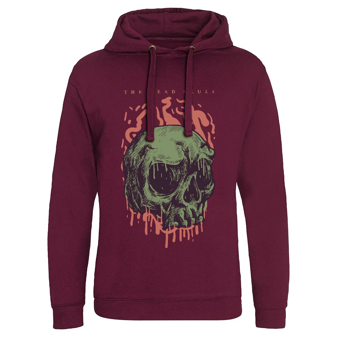 Head Skull Mens Hoodie Without Pocket Horror D854