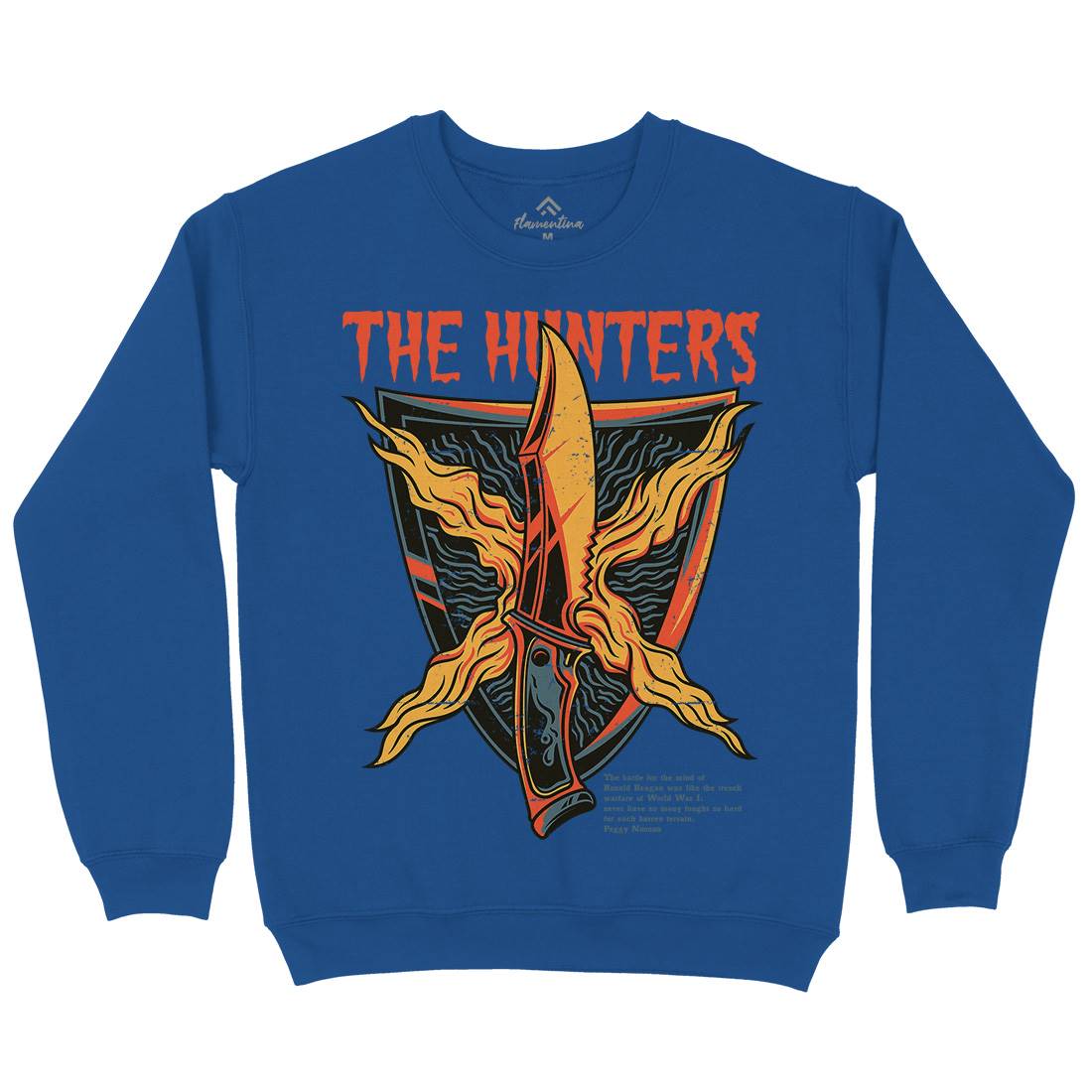 Hunter Kids Crew Neck Sweatshirt Army D855