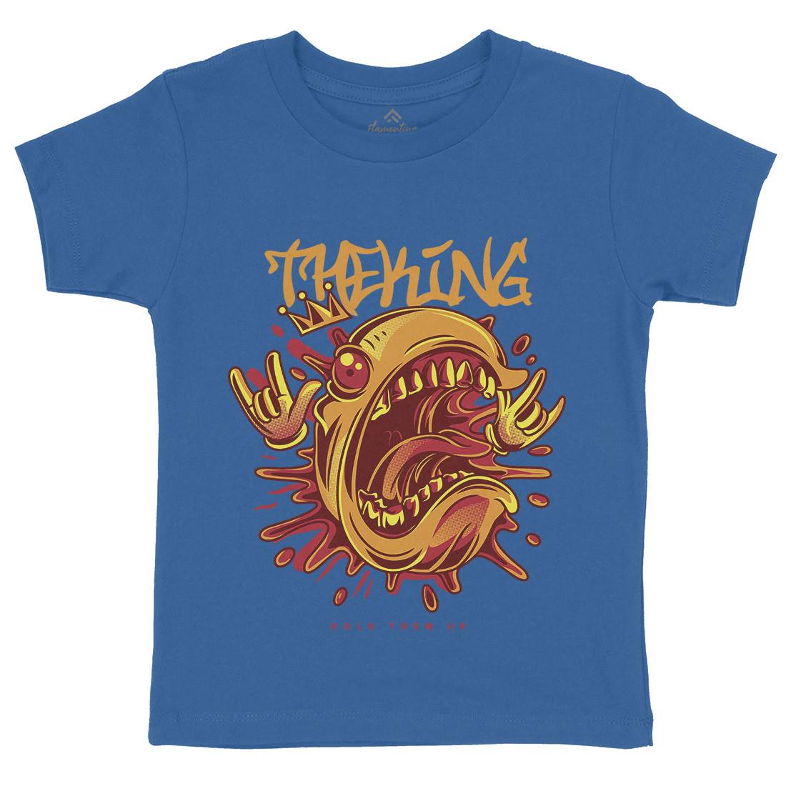 King Monster Kids Crew Neck T-Shirt Horror D856