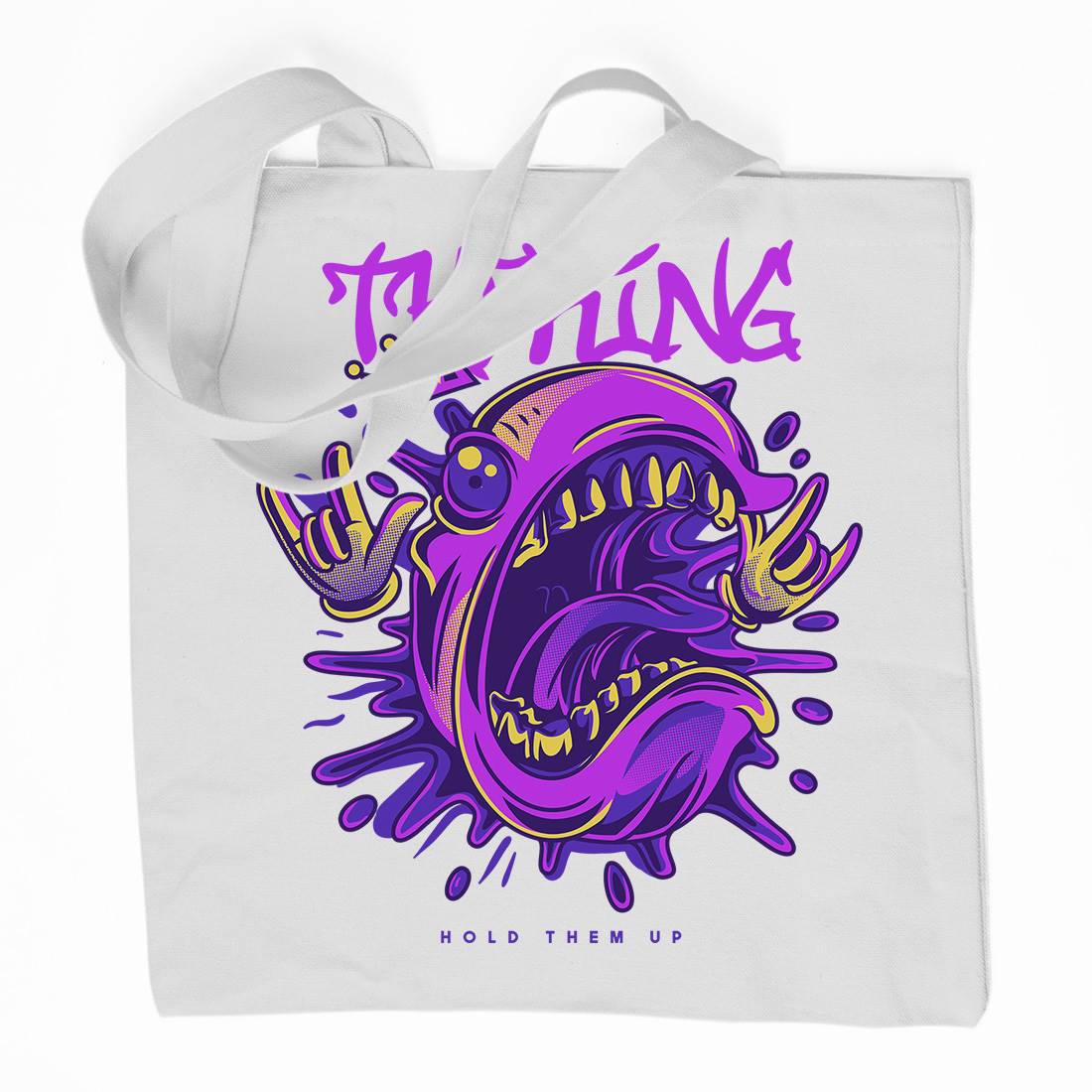 King Monster Organic Premium Cotton Tote Bag Horror D856