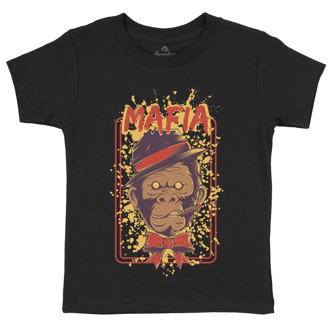 Mafia Ape Kids Crew Neck T-Shirt Animals D857