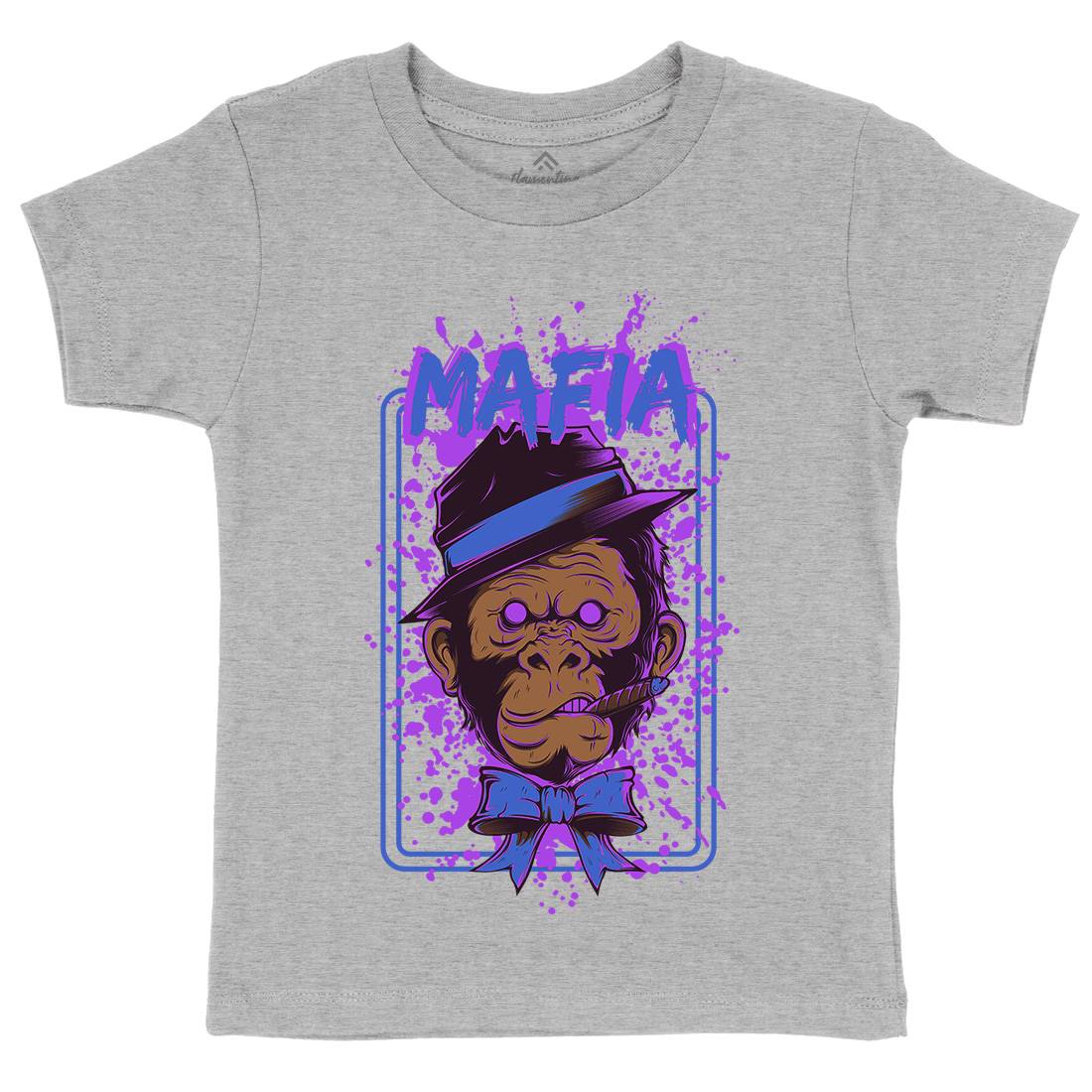 Mafia Ape Kids Crew Neck T-Shirt Animals D857