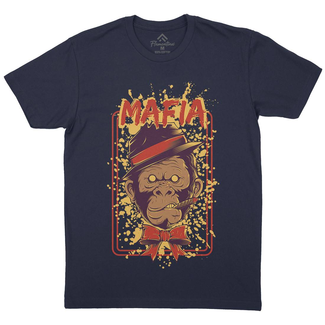 Mafia Ape Mens Crew Neck T-Shirt Animals D857