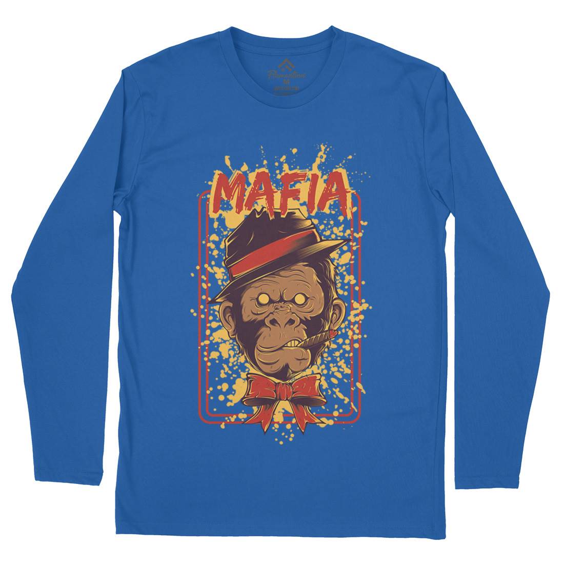 Mafia Ape Mens Long Sleeve T-Shirt Animals D857