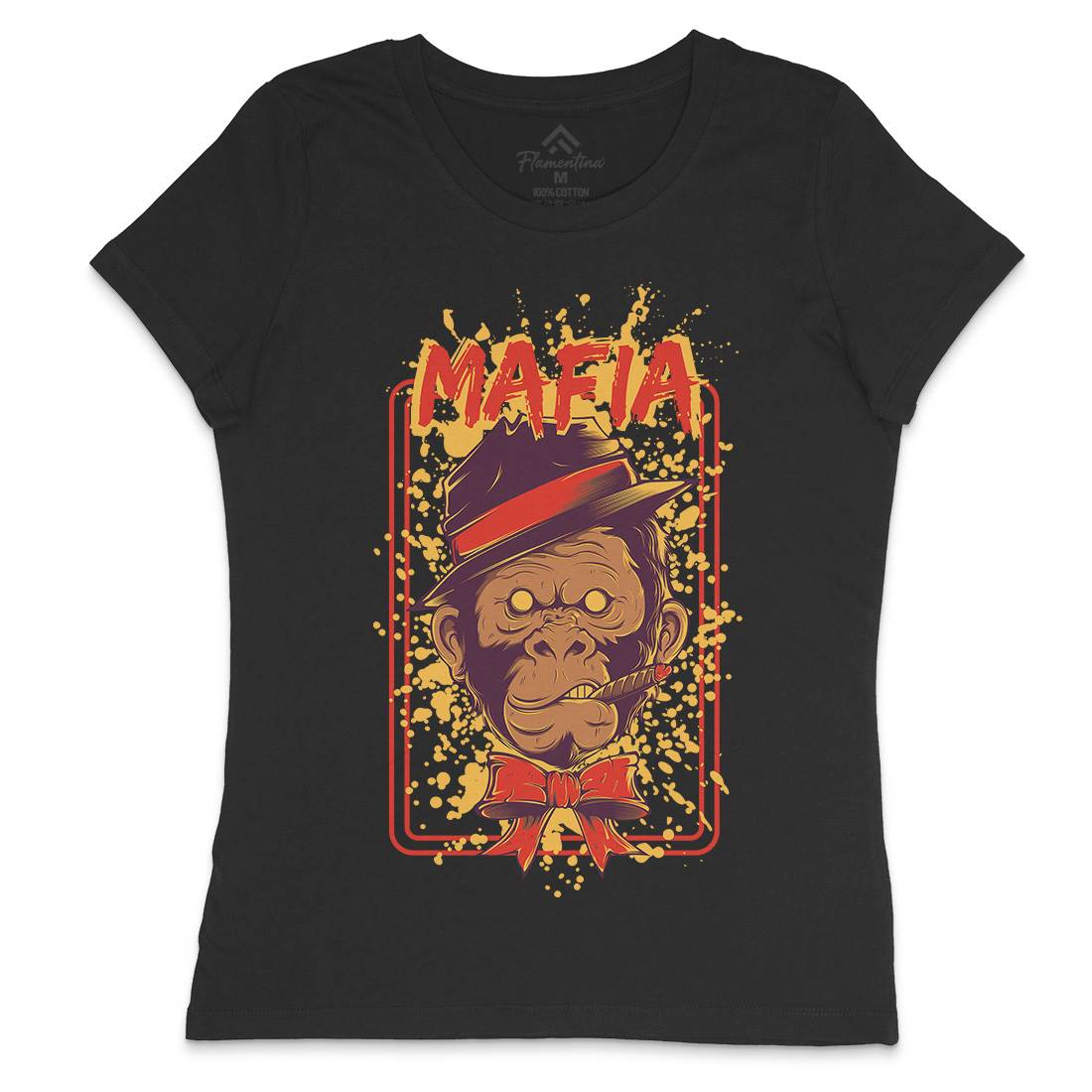 Mafia Ape Womens Crew Neck T-Shirt Animals D857