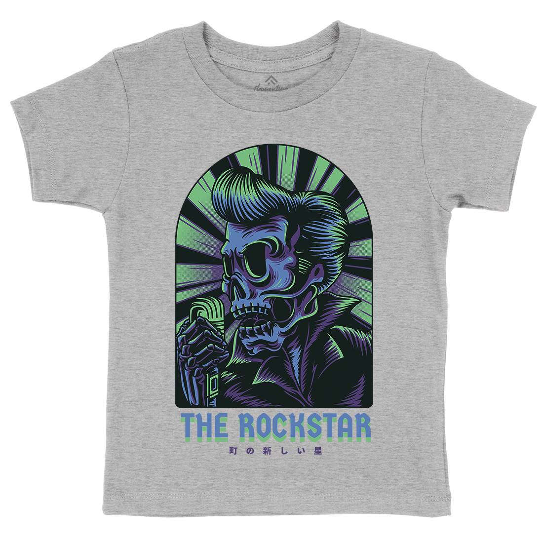 Rockstar Kids Crew Neck T-Shirt Music D858