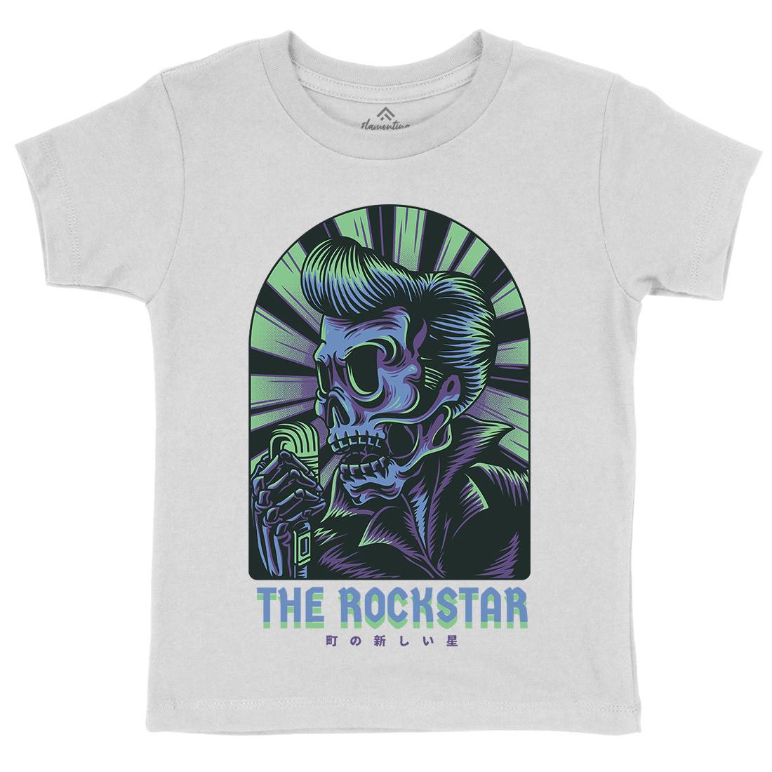 Rockstar Kids Crew Neck T-Shirt Music D858