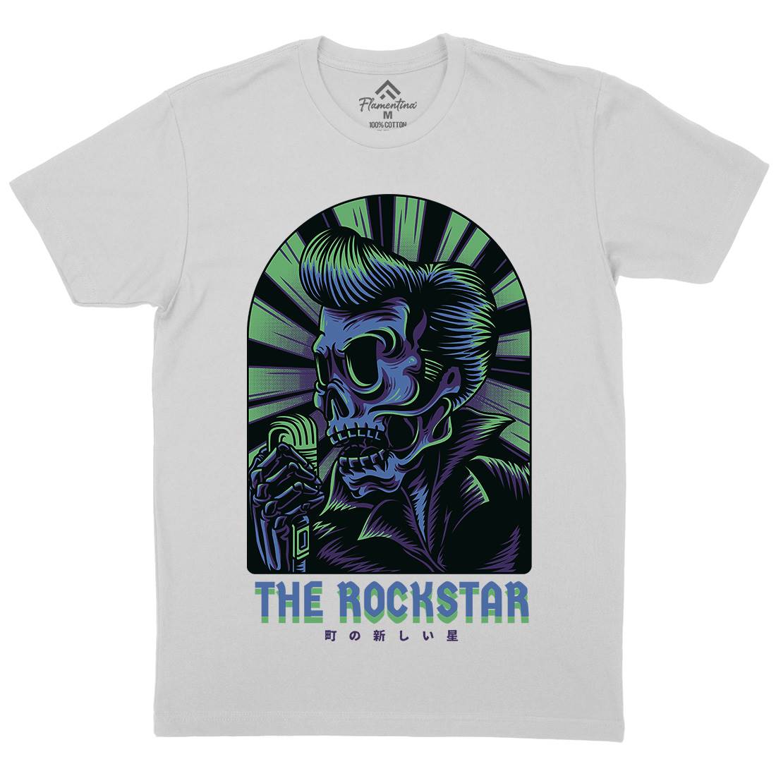Rockstar Mens Crew Neck T-Shirt Music D858