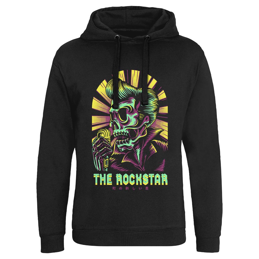 Rockstar Mens Hoodie Without Pocket Music D858