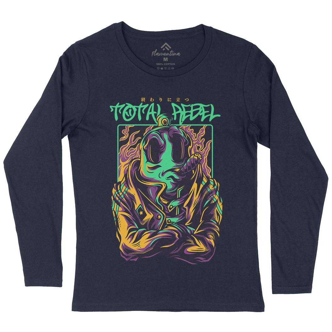 Total Rebel Womens Long Sleeve T-Shirt Graffiti D863
