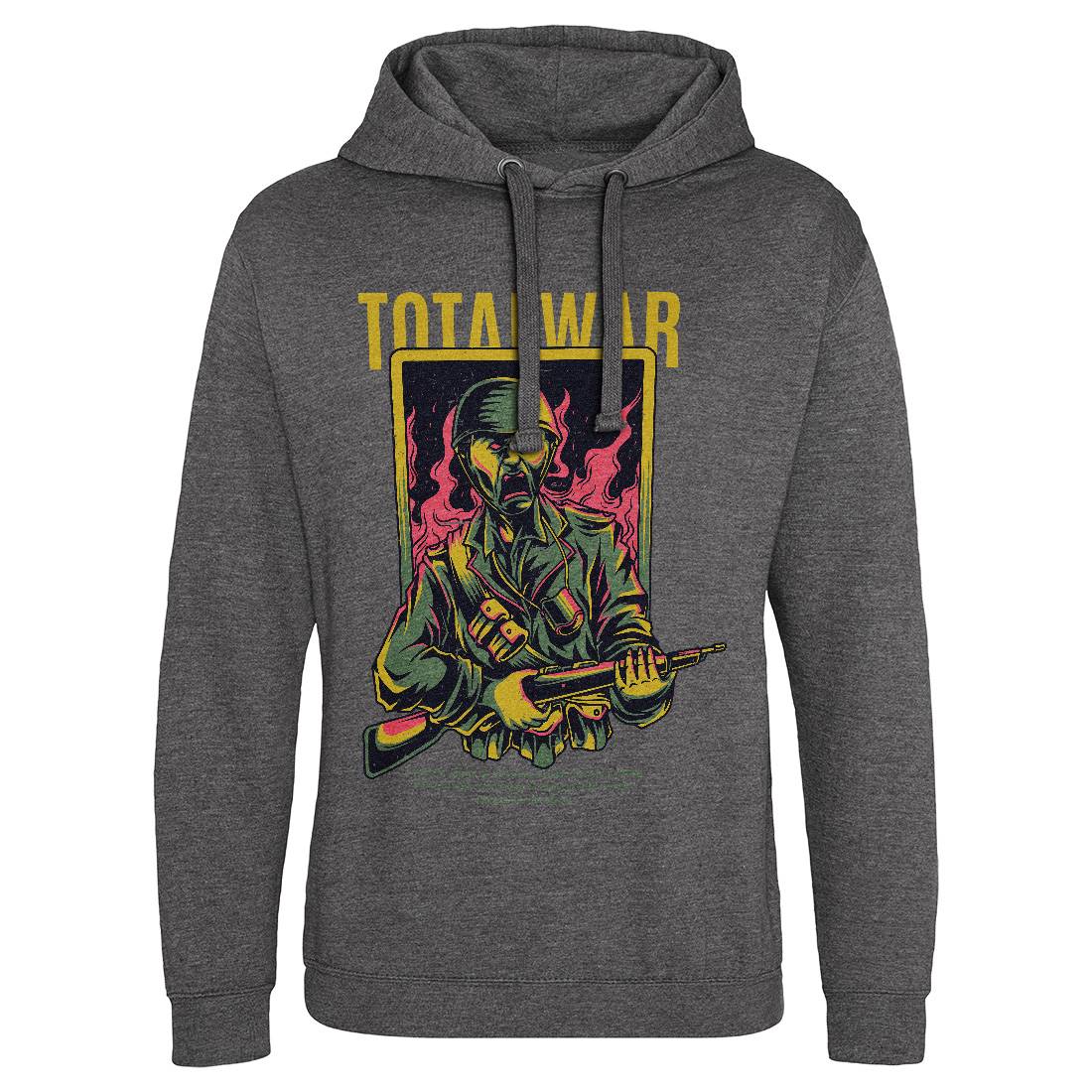 Total War Mens Hoodie Without Pocket Army D864
