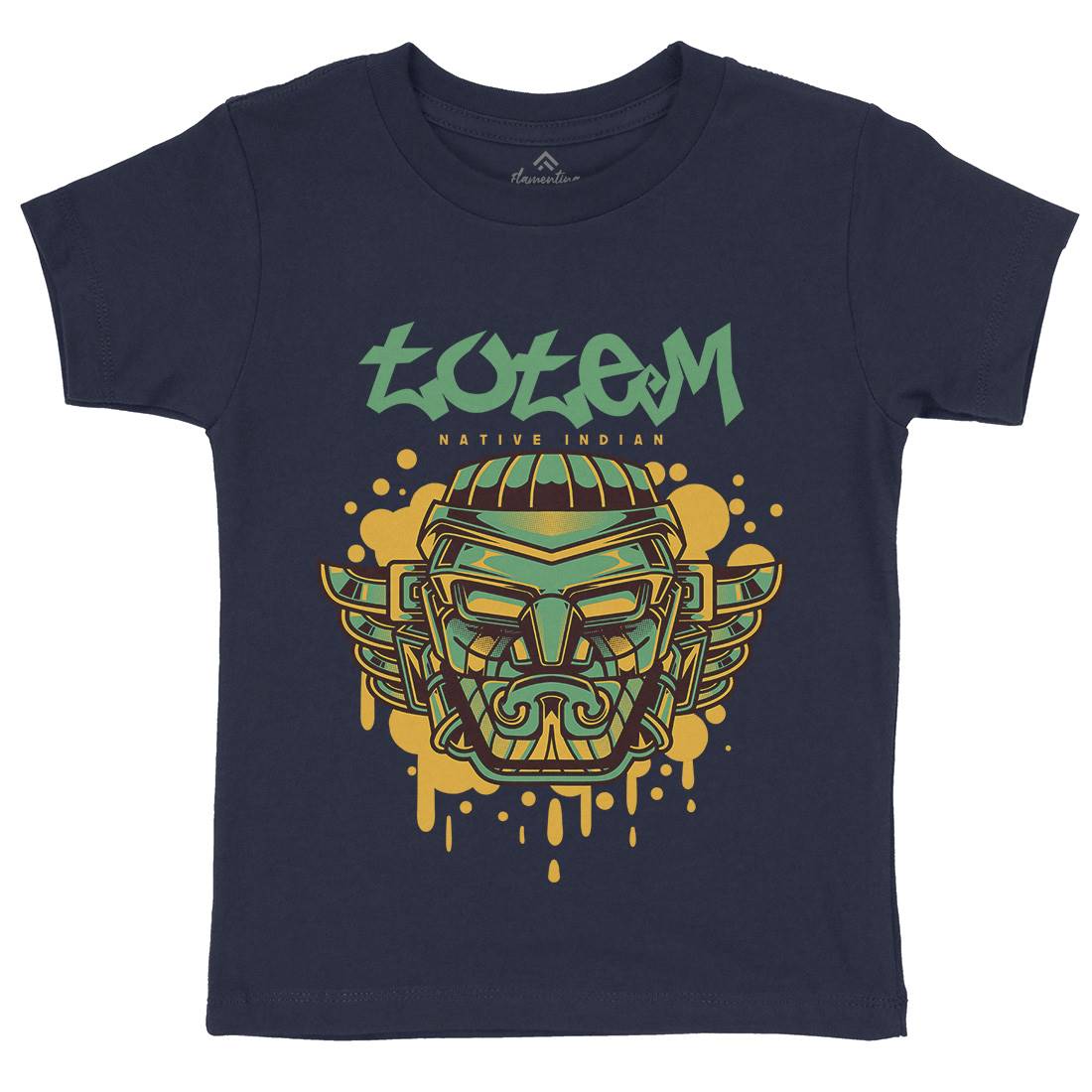 Totem Kids Organic Crew Neck T-Shirt American D865