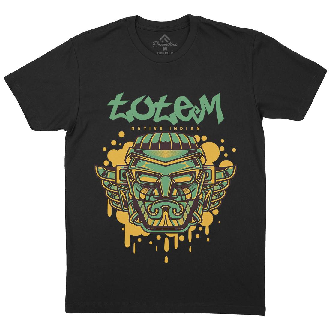 Totem Mens Crew Neck T-Shirt American D865