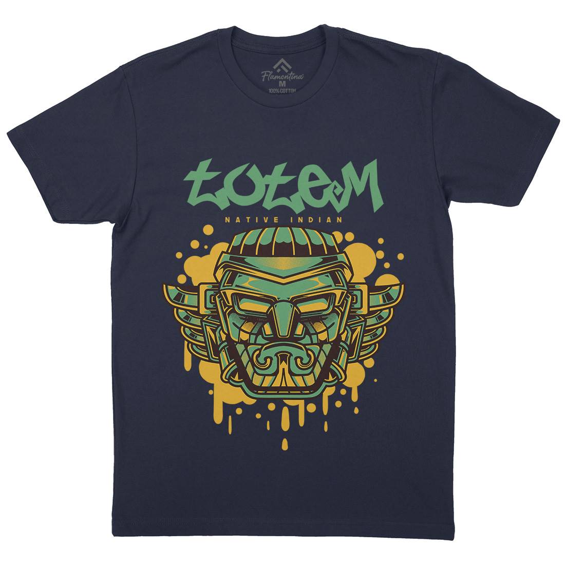 Totem Mens Crew Neck T-Shirt American D865