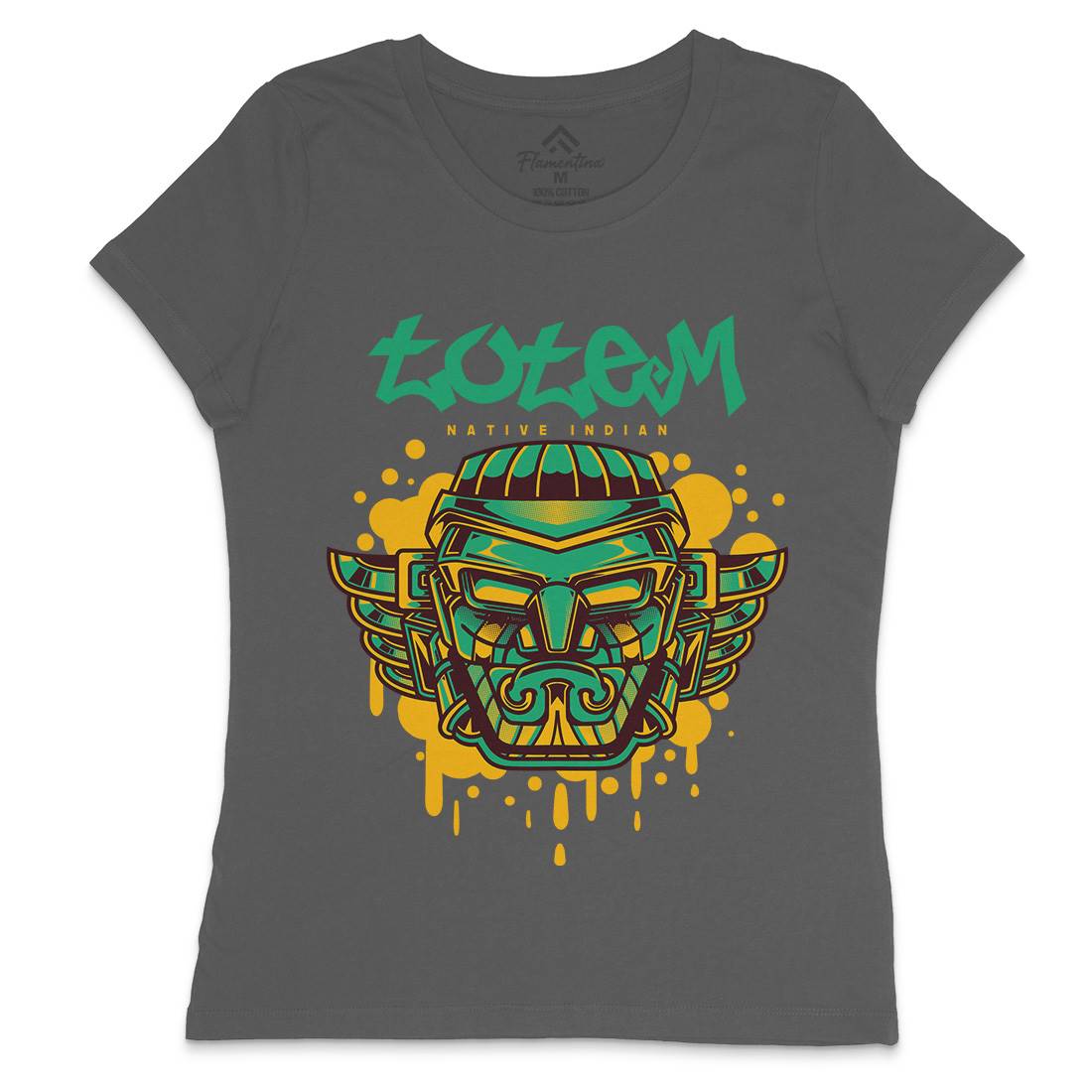 Totem Womens Crew Neck T-Shirt American D865