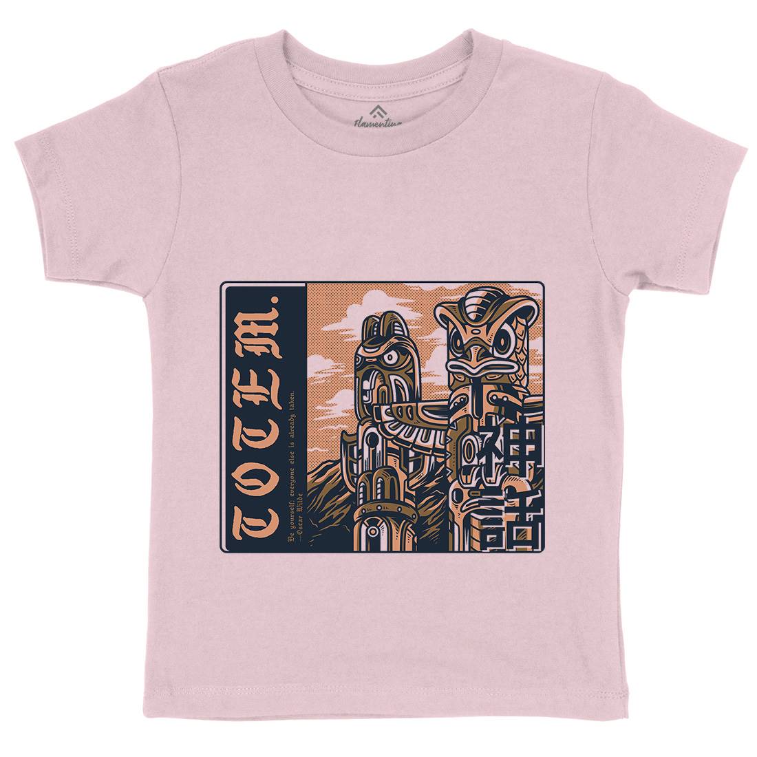 Totem Kids Crew Neck T-Shirt American D866