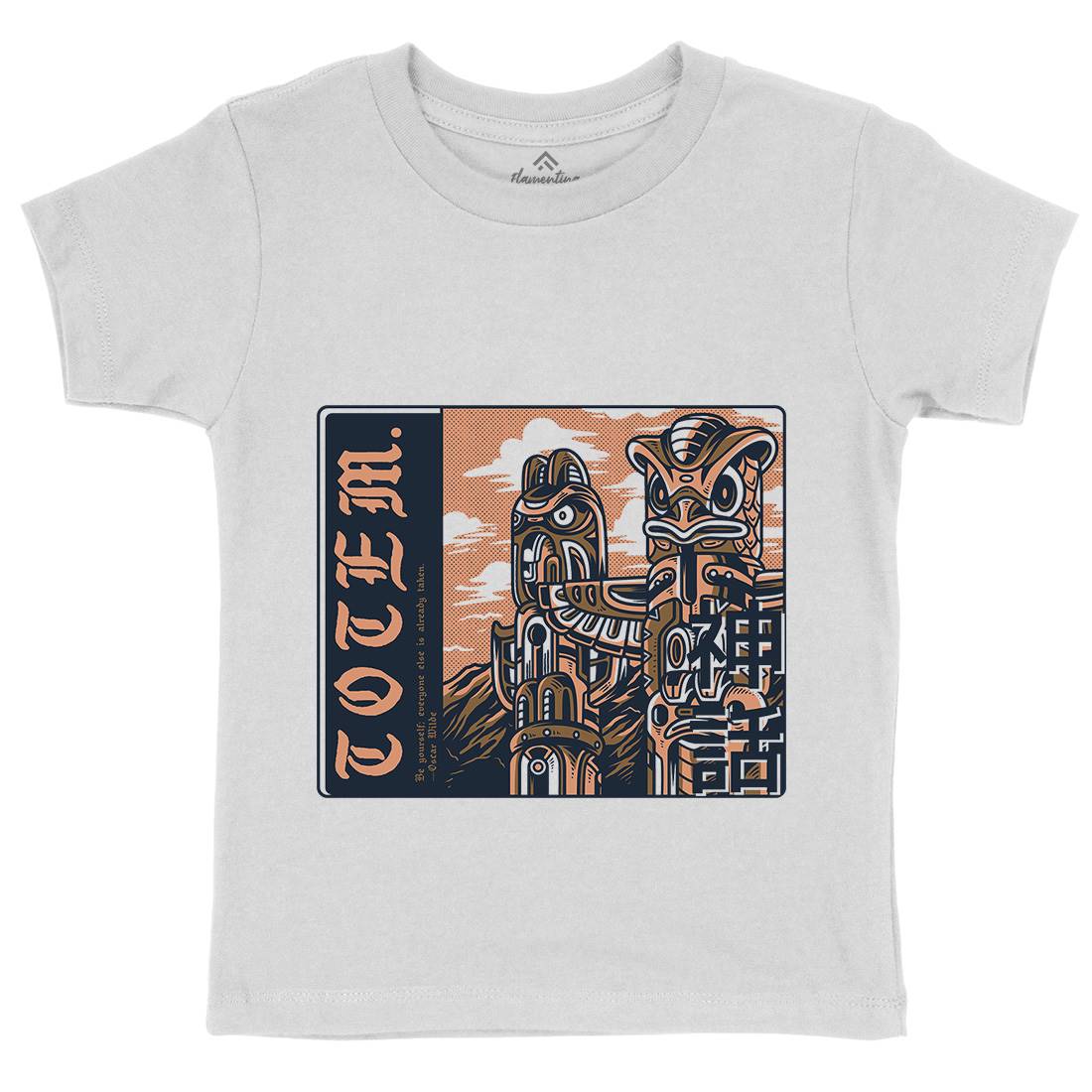 Totem Kids Crew Neck T-Shirt American D866