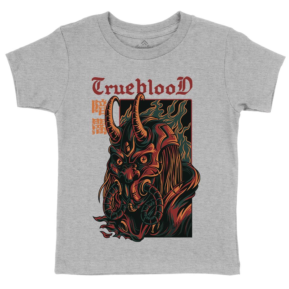 True Blood Kids Organic Crew Neck T-Shirt Horror D867