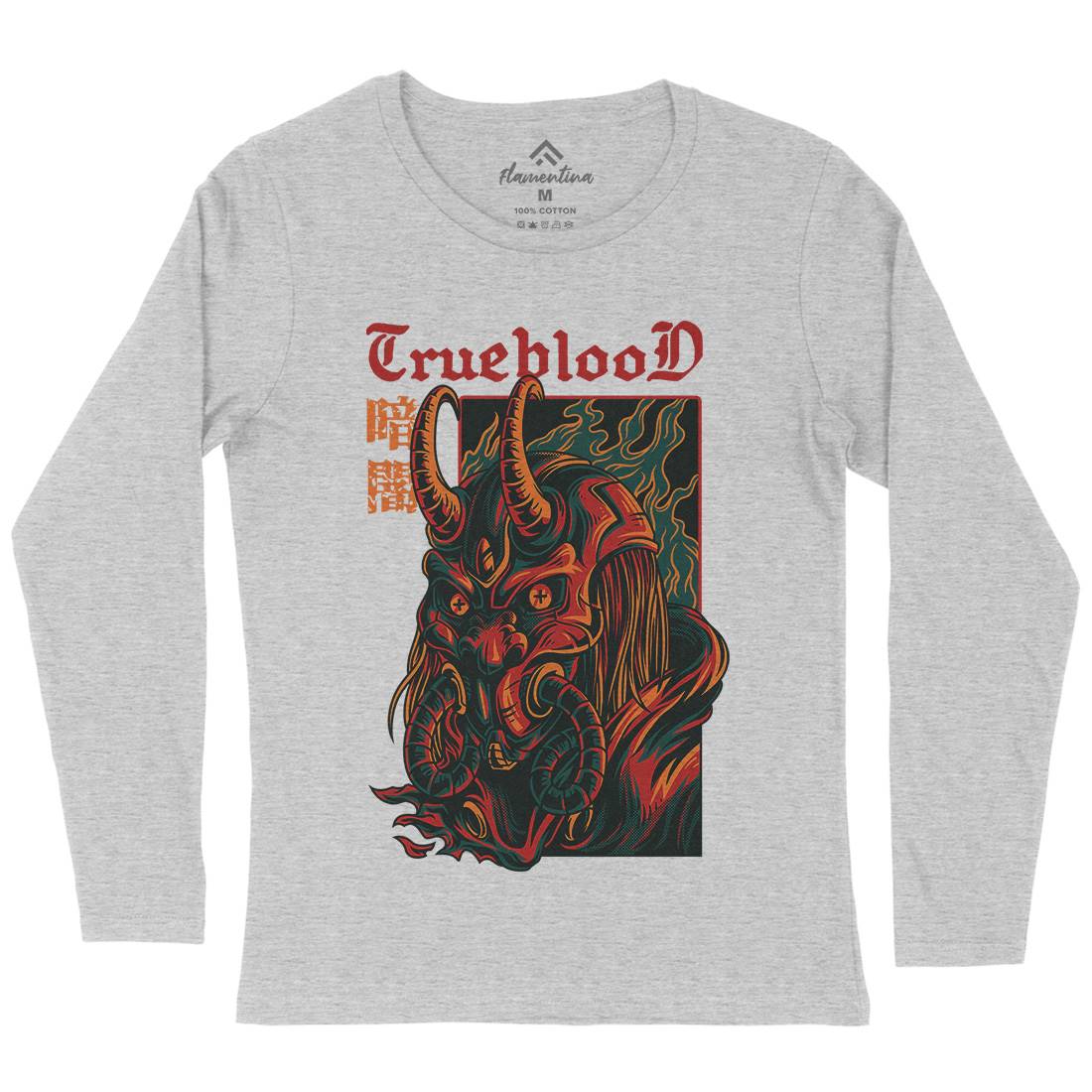 True Blood Womens Long Sleeve T-Shirt Horror D867