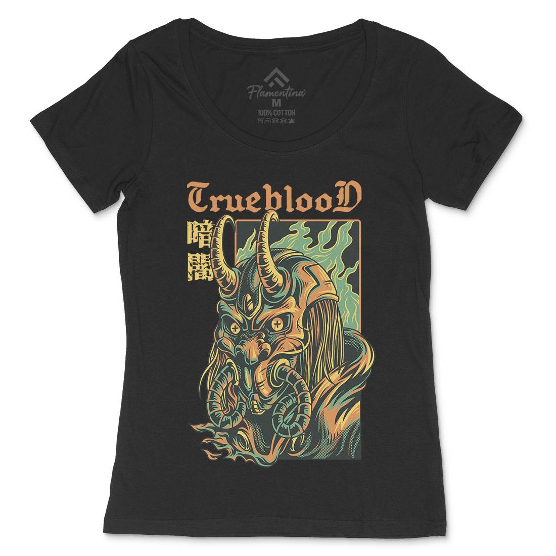 True Blood Womens Scoop Neck T-Shirt Horror D867