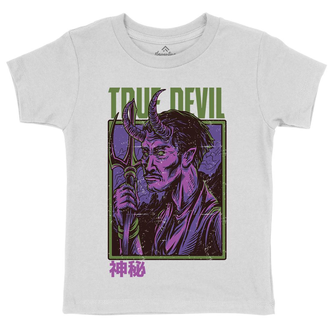 True Devil Kids Crew Neck T-Shirt Horror D868