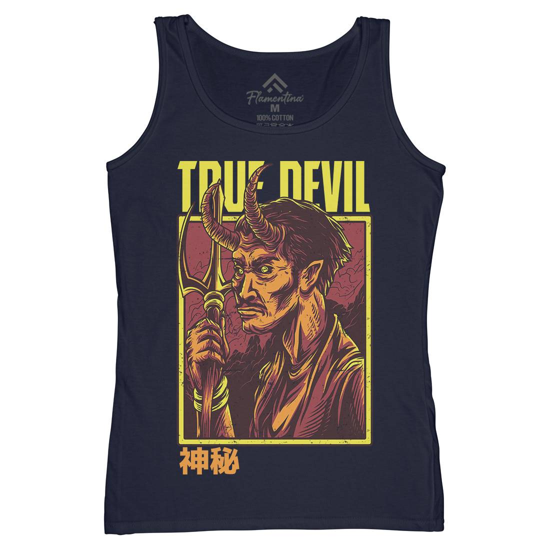 True Devil Womens Organic Tank Top Vest Horror D868