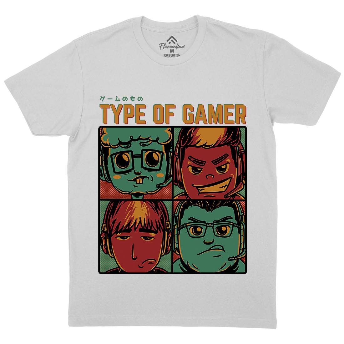 Type Of Gamer Mens Crew Neck T-Shirt Geek D869