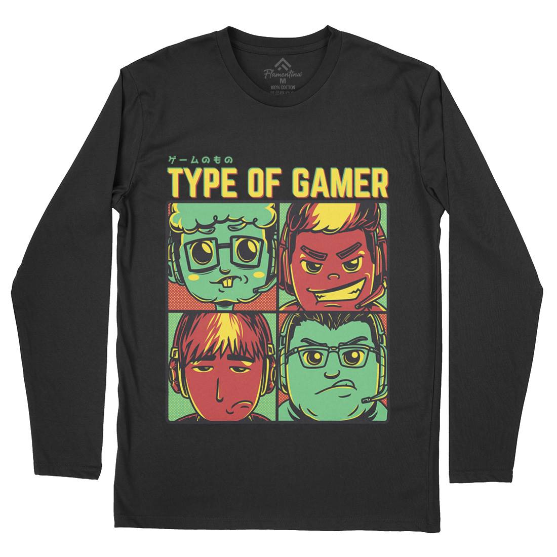 Type Of Gamer Mens Long Sleeve T-Shirt Geek D869