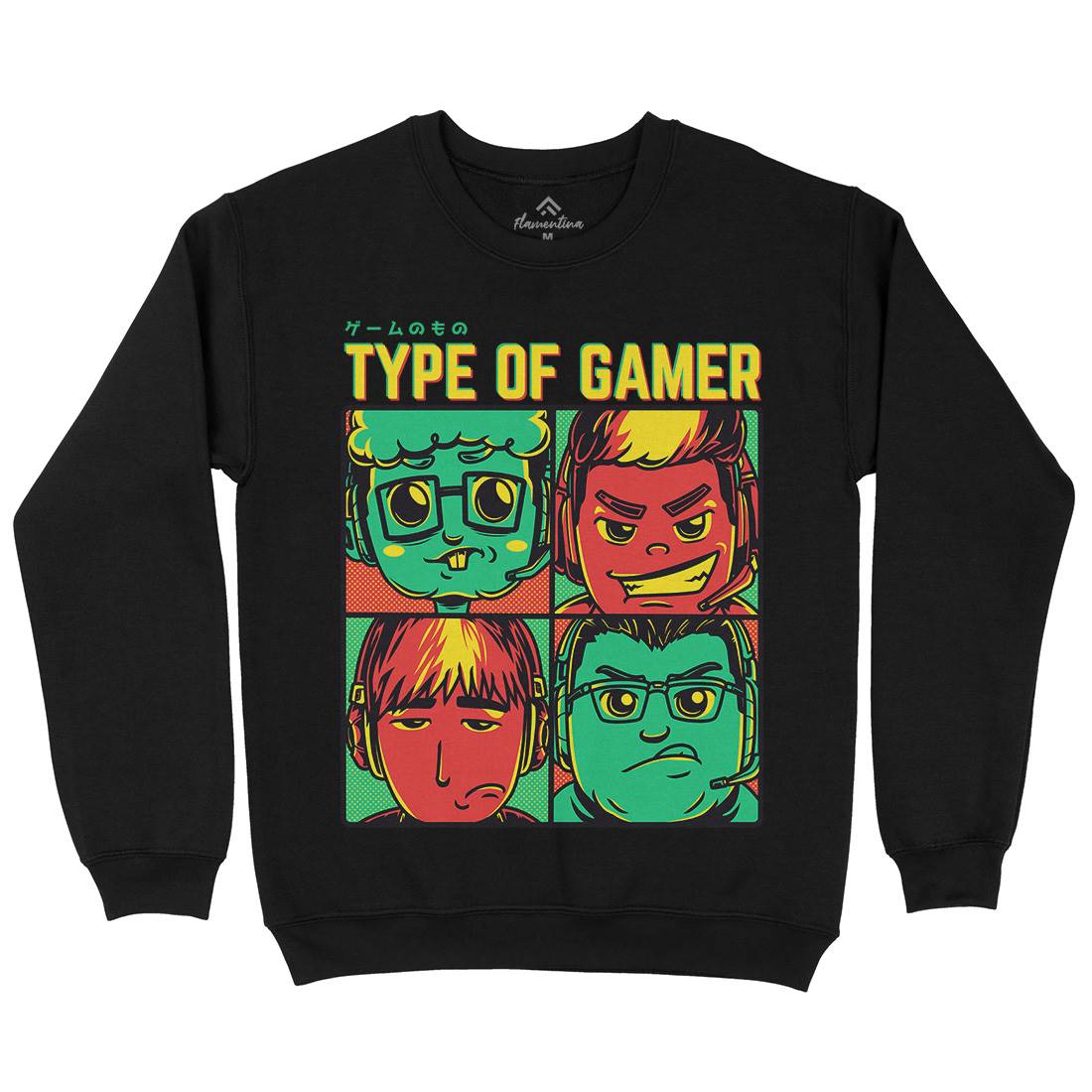 Type Of Gamer Mens Crew Neck Sweatshirt Geek D869