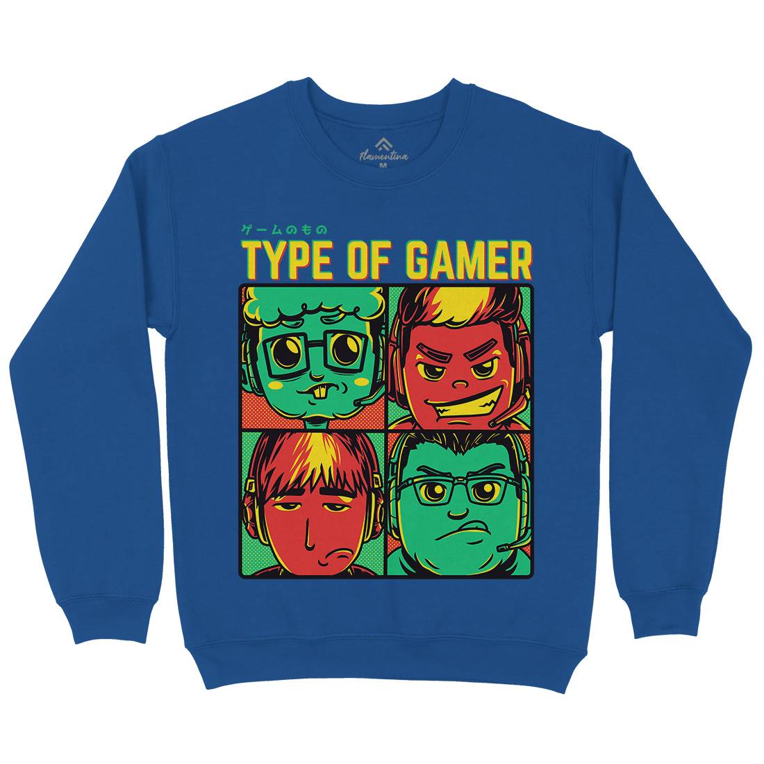 Type Of Gamer Kids Crew Neck Sweatshirt Geek D869