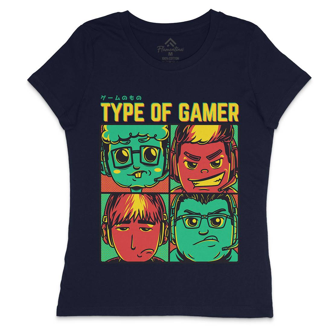 Type Of Gamer Womens Crew Neck T-Shirt Geek D869