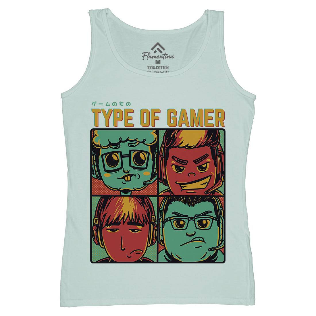 Type Of Gamer Womens Organic Tank Top Vest Geek D869